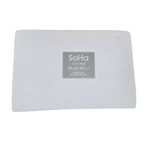 Rectangular SoHa Living Glass Tray Surfer Image Hawaii Trinket Dish NEW - Picture 3 of 3